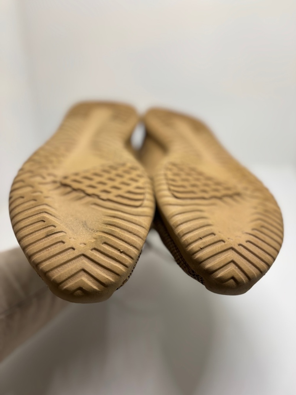 Adidas Tubular Shadow BY3711 Cardboard Mono Tan Knit Sneakers Men's Size 13 - Picture 12 of 13